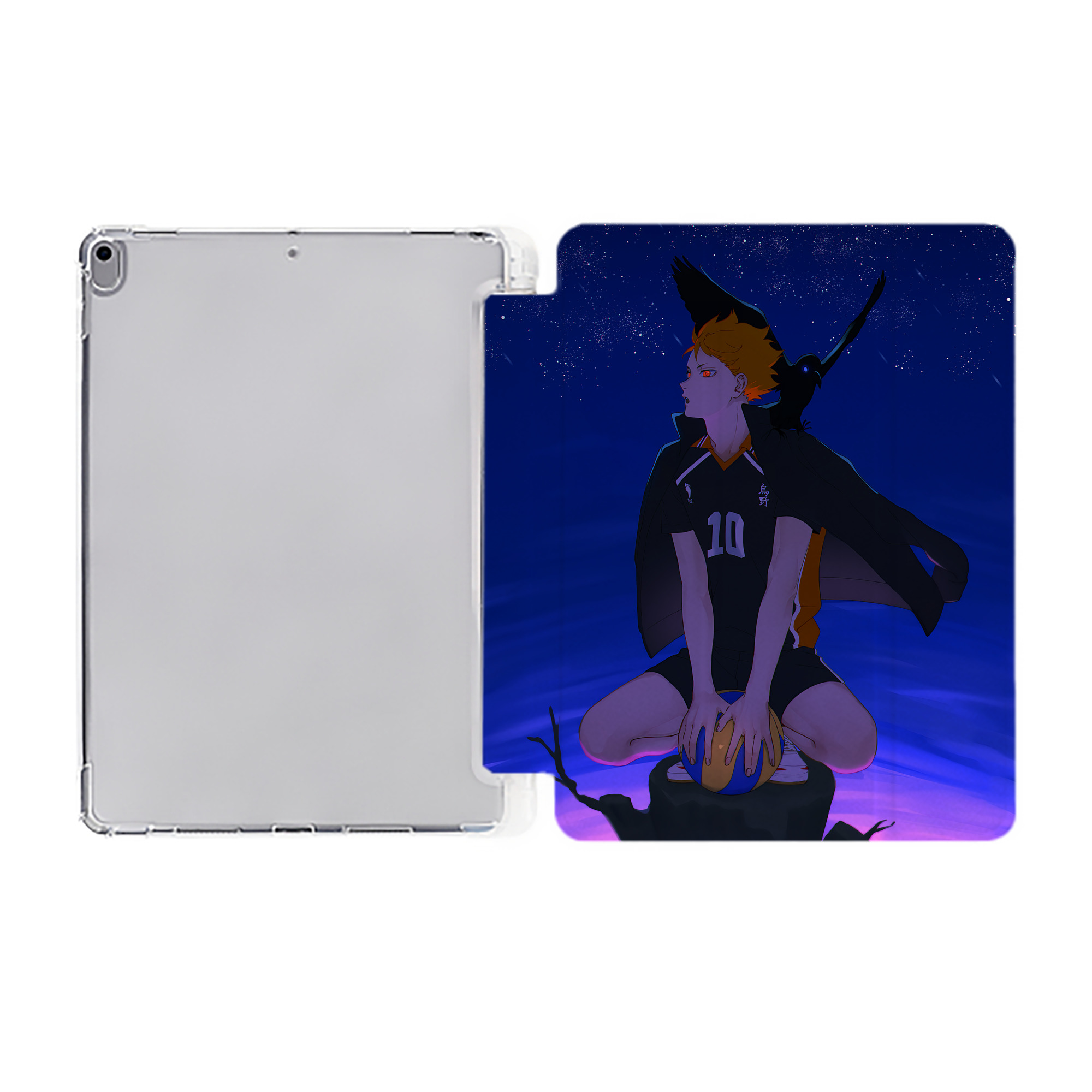 （画像用） ハイキュー!! Haikyu!! IPad ケース ペン収納付き 三つ折りスタンド PUレザー×シリコン 対応機種9.5/10.5/10.9インチ